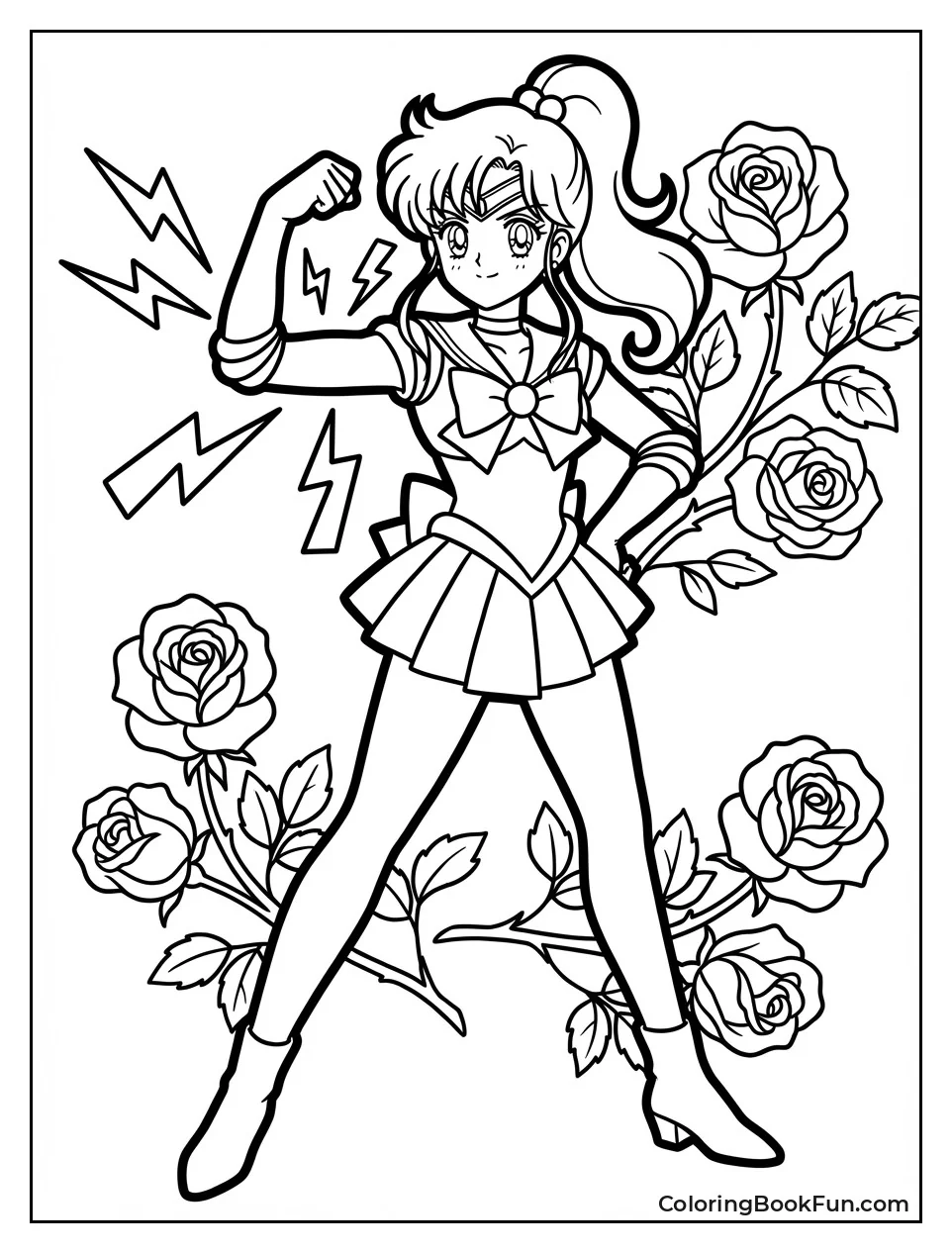 Sailor Jupiter Flexes Muscles