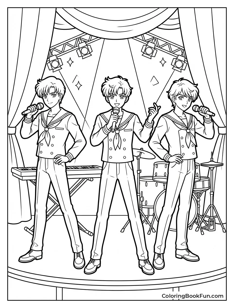 Starlights Sing on Stage