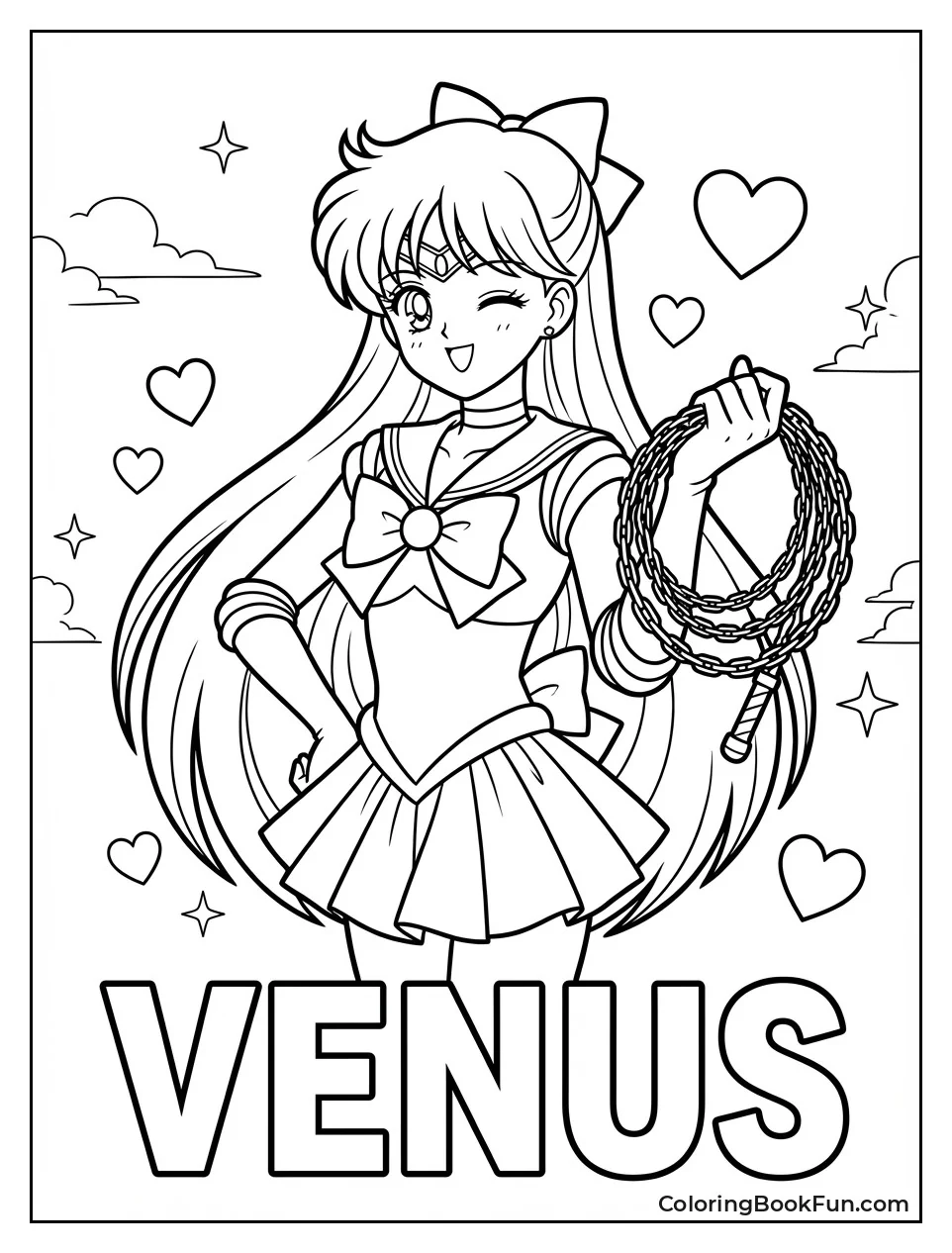 Sailor Venus Winks Playfully