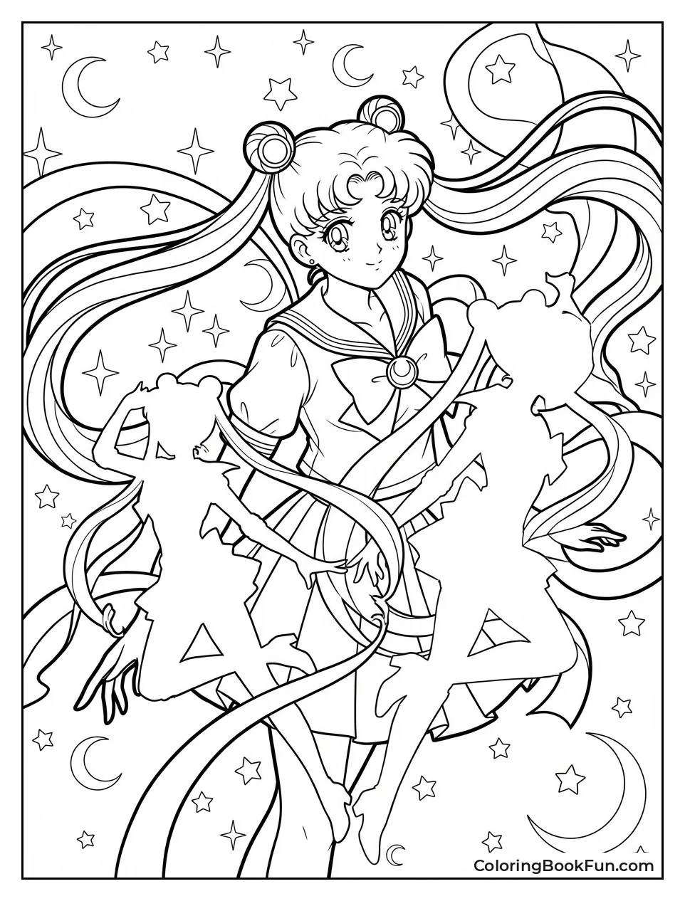 Usagi Transforms into Sailor Moon