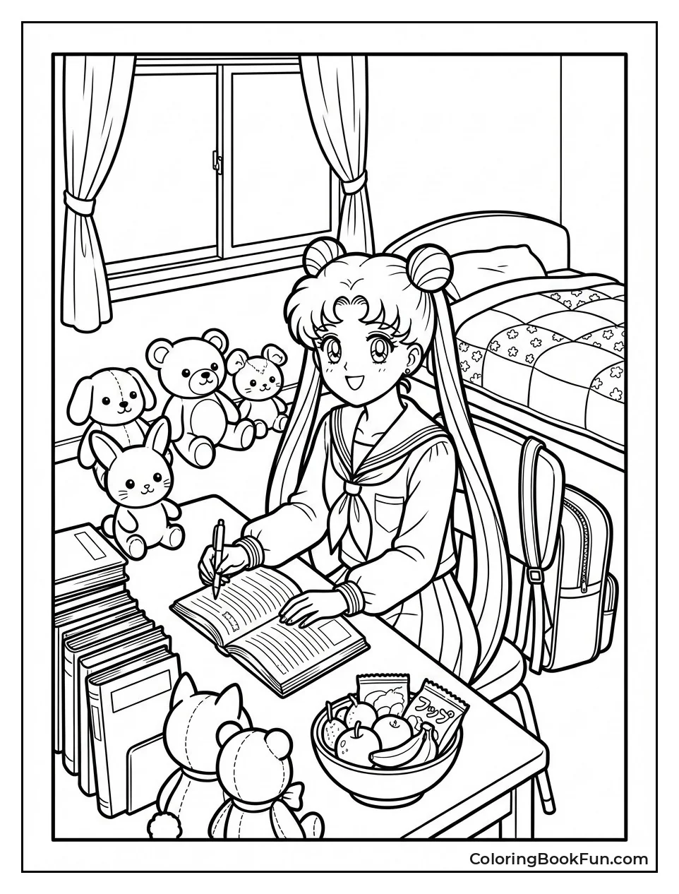 Usagi's Messy Room Spills Over