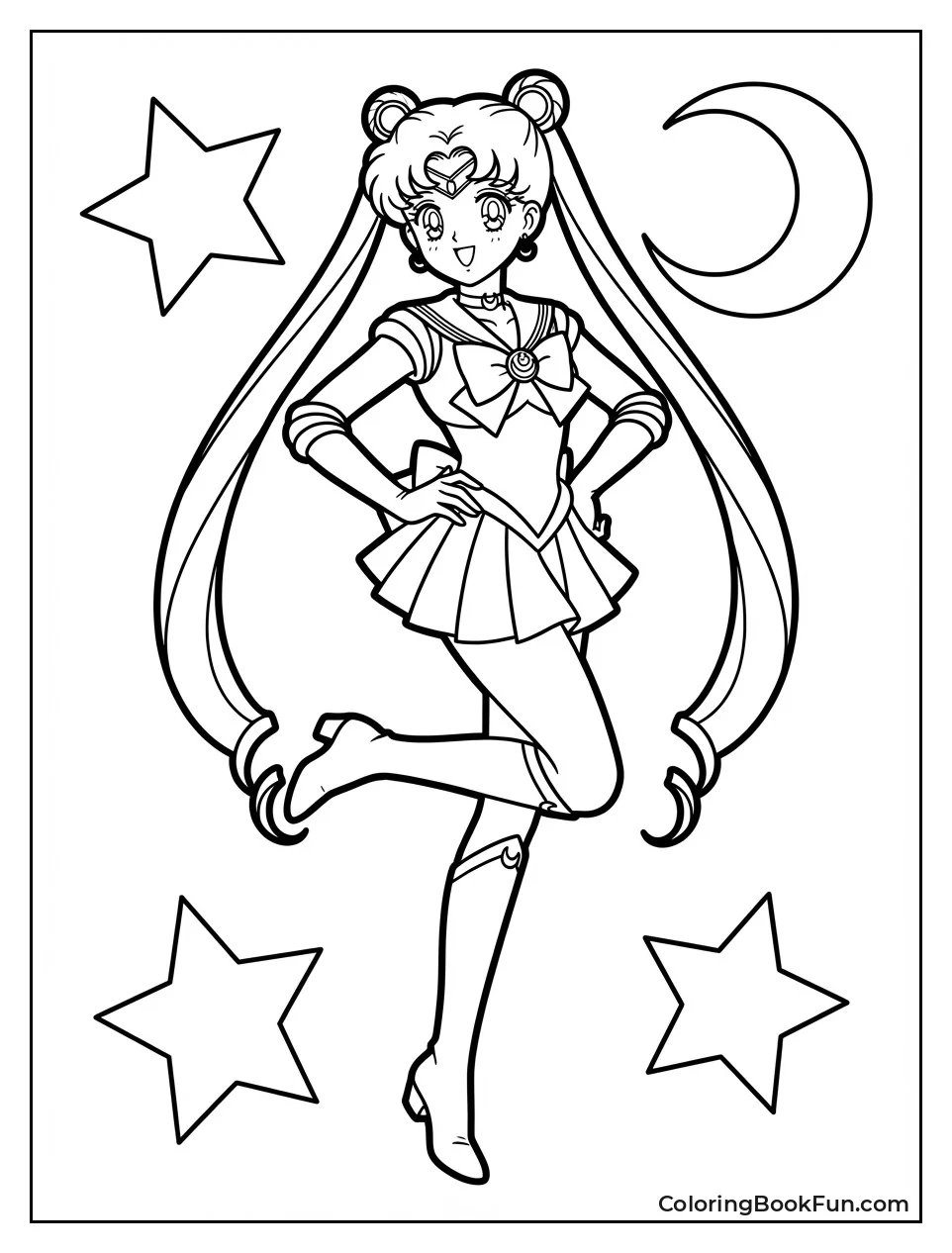 Sailor Moon Strikes Victory Pose