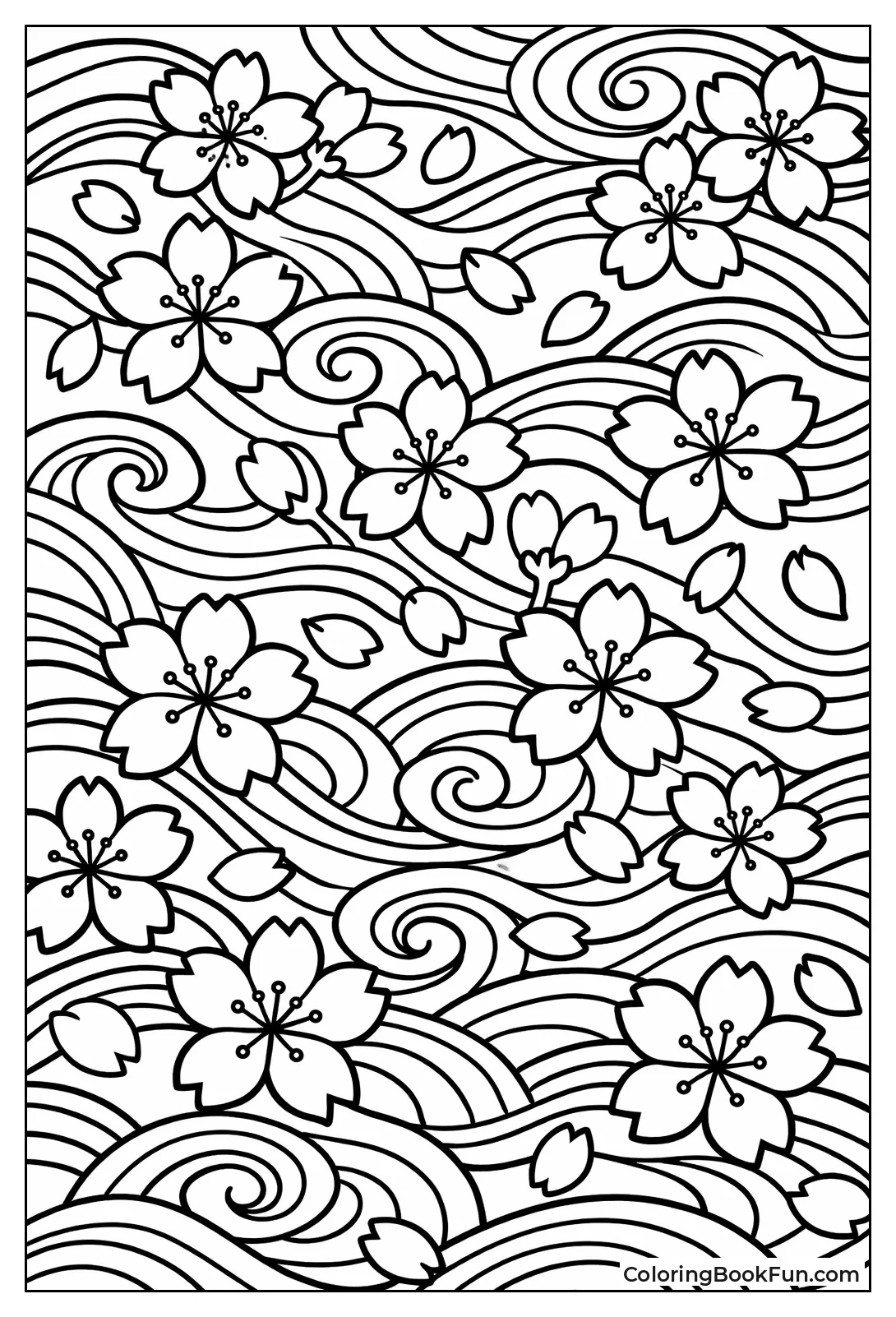 Kimono Sakura Pattern