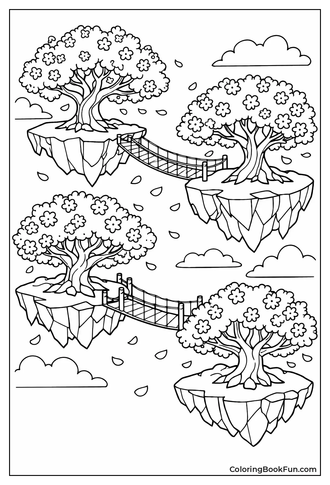 Floating Sakura Islands