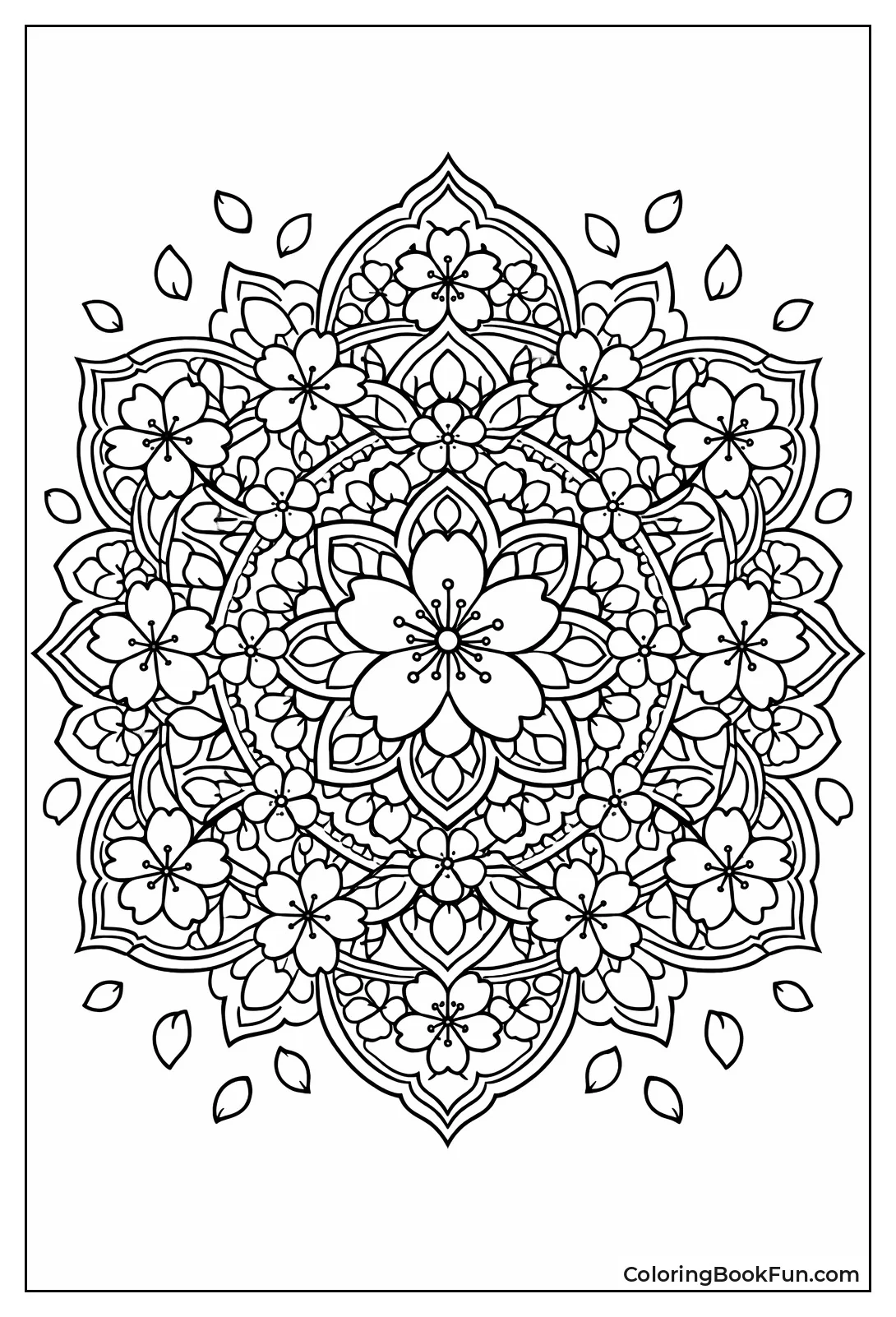 Sakura Mandala Design