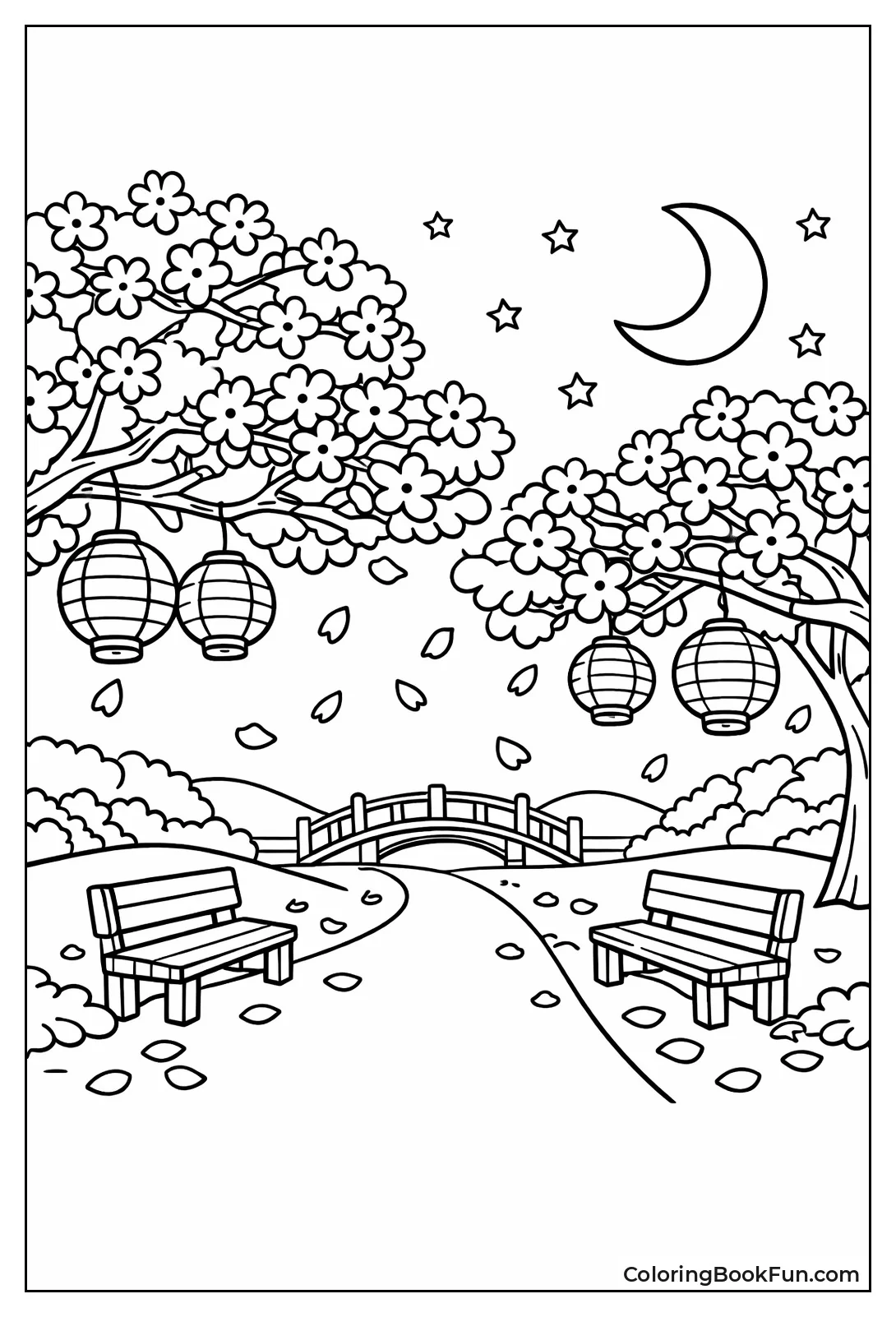 Night Sakura Lanterns