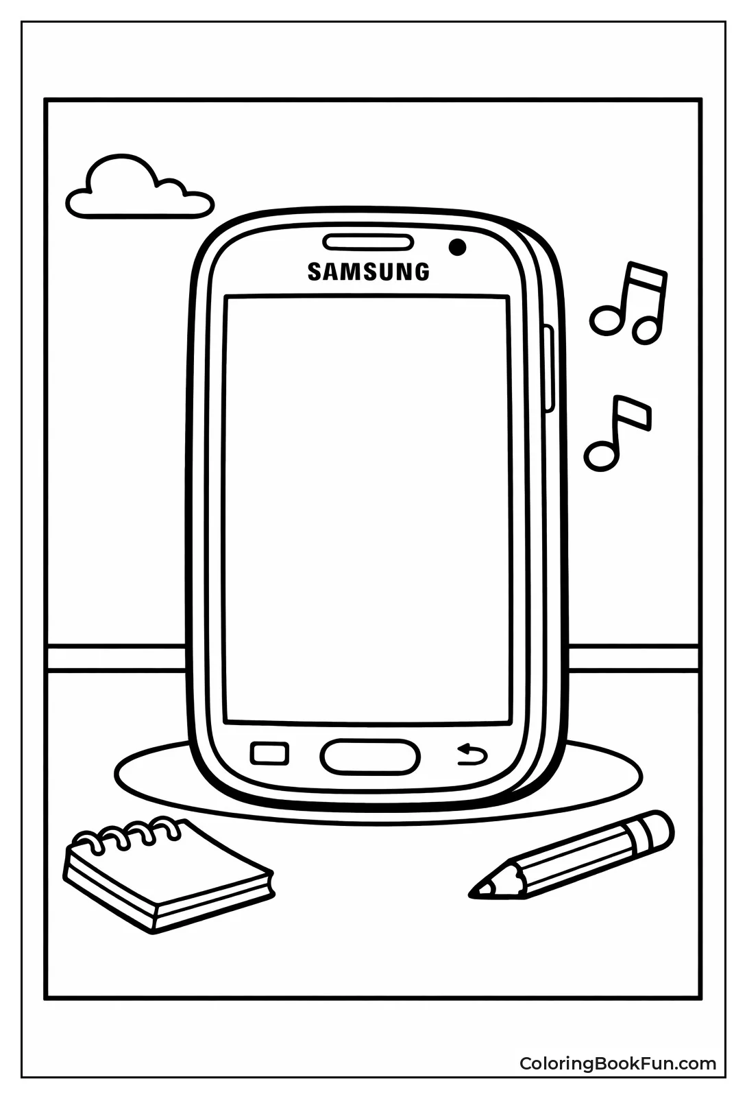 Stylized Samsung Smart Phone