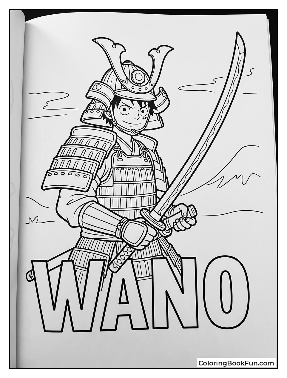 Samurai Luffy Holds Kitetsu Sword