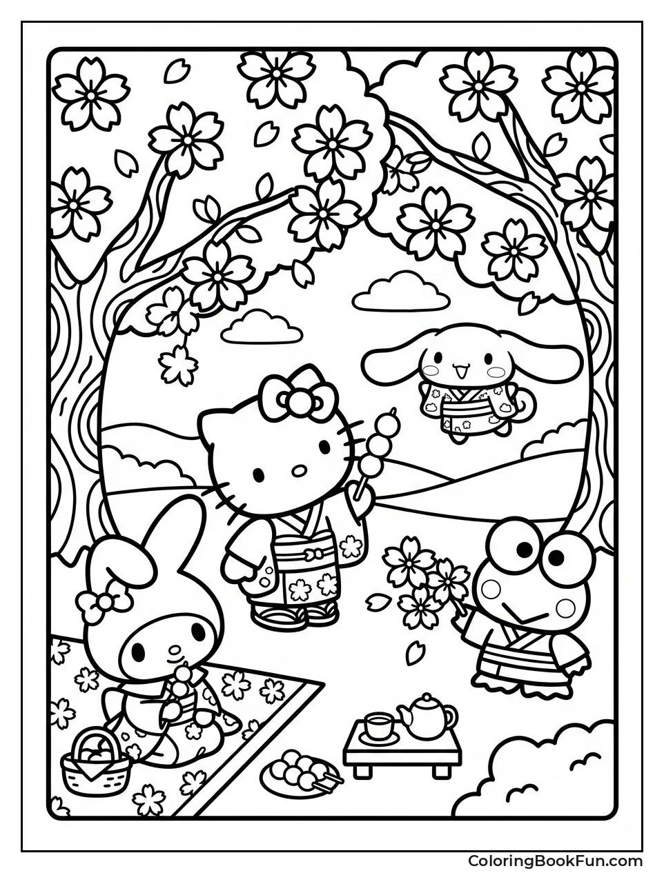 Friends Viewing Cherry Blossoms