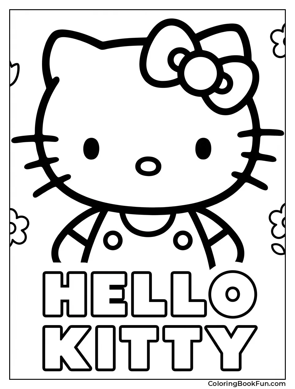 Hello Kitty Smiling with Bow