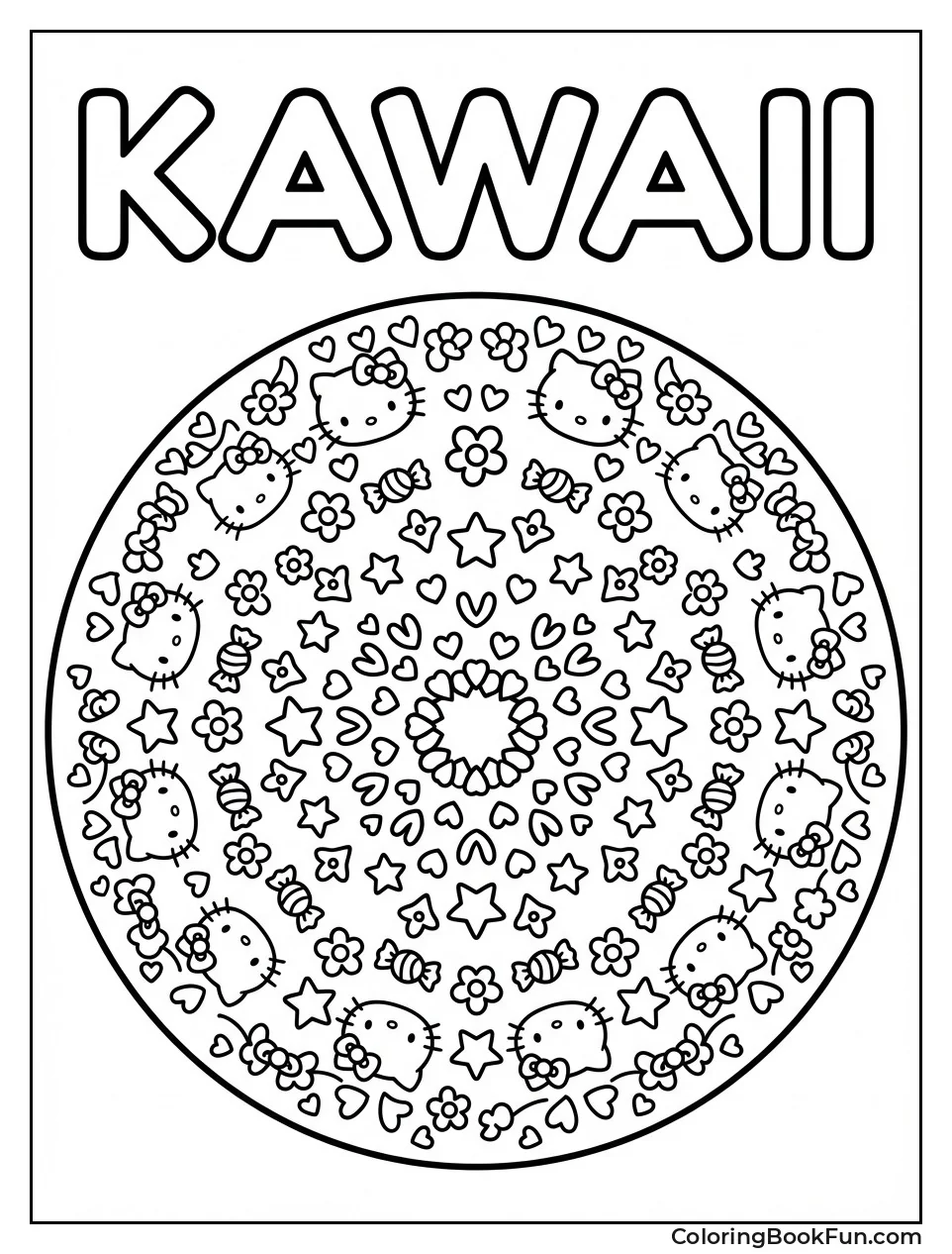 Kawaii Pattern with Bows