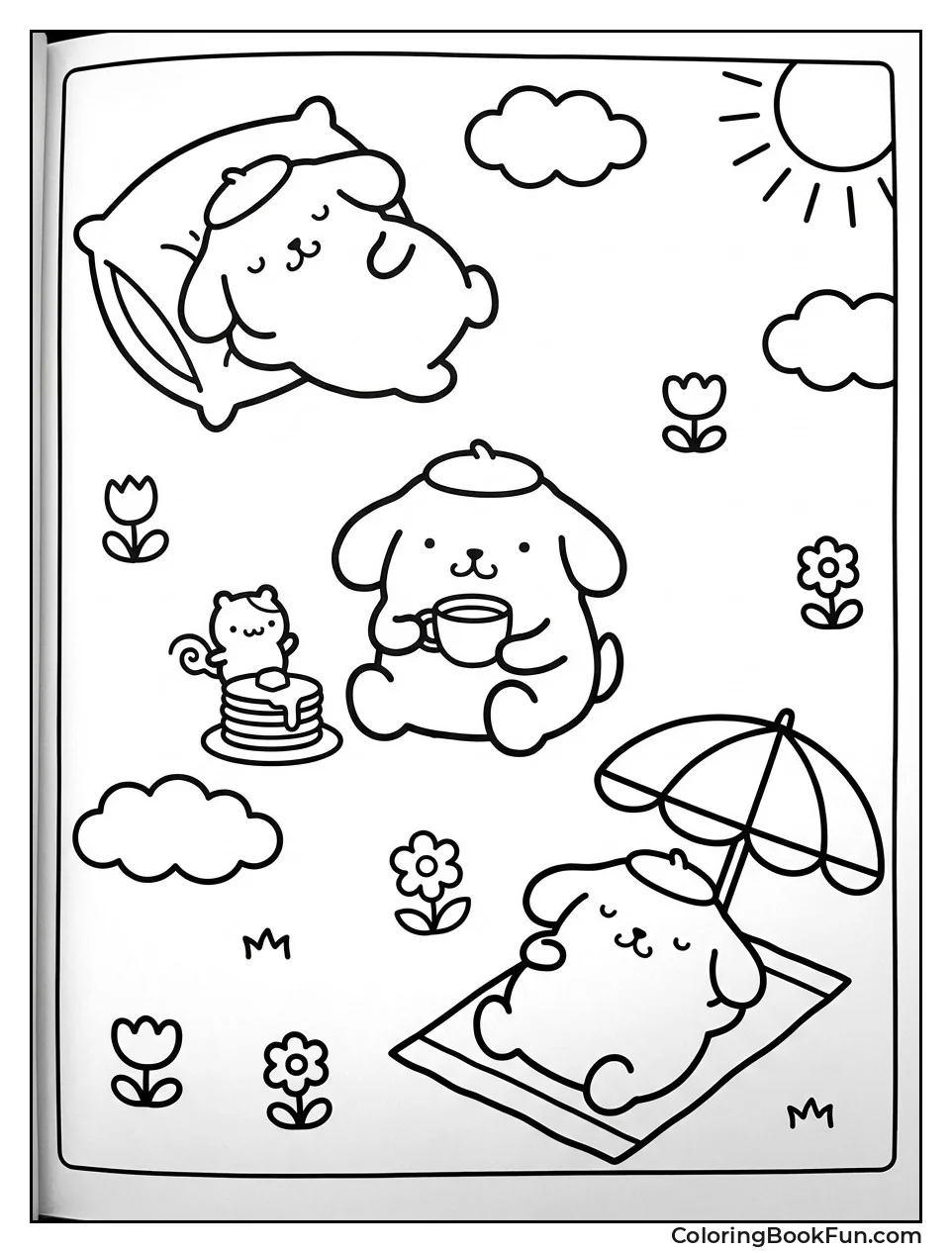 Pompompurin Relaxing Cutely