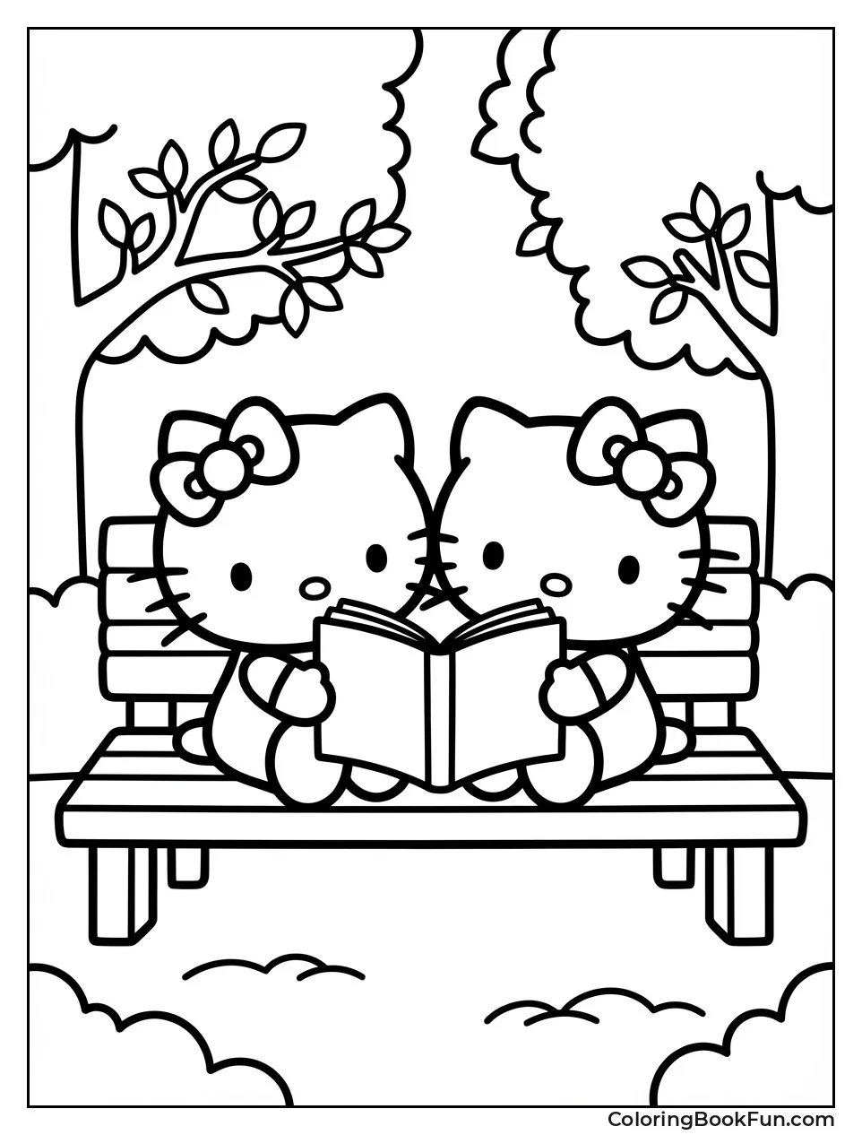 Kitty Reading with Mimmy