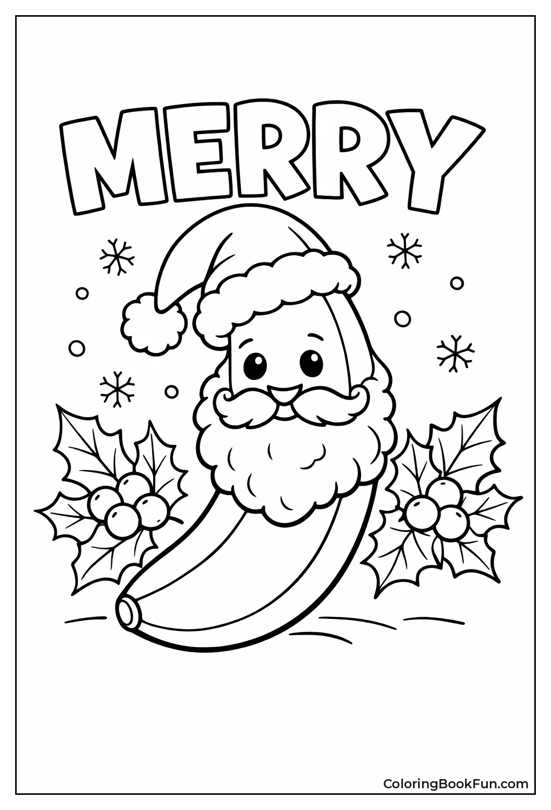 Santa Banana with Beard