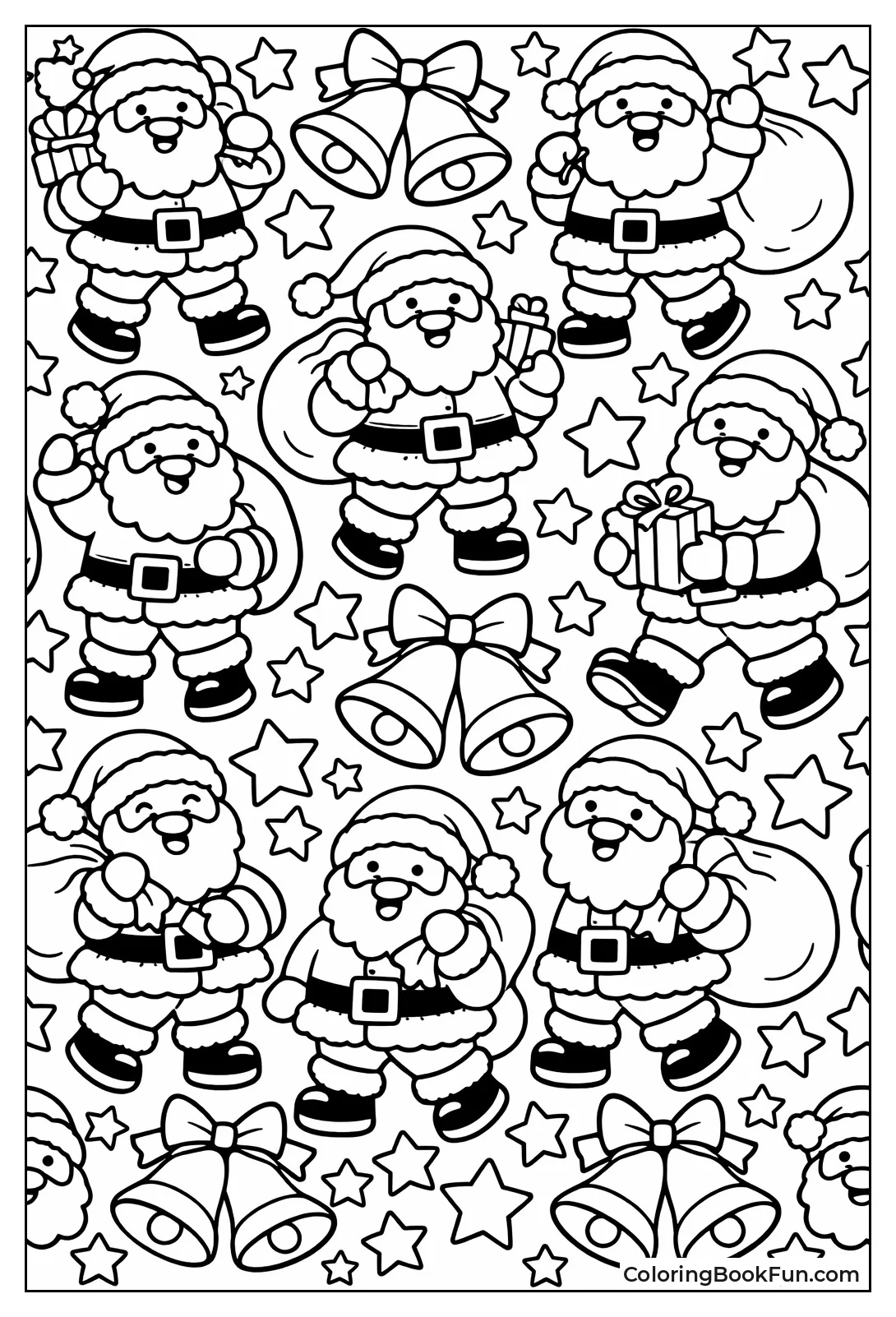 Santa Border Pattern