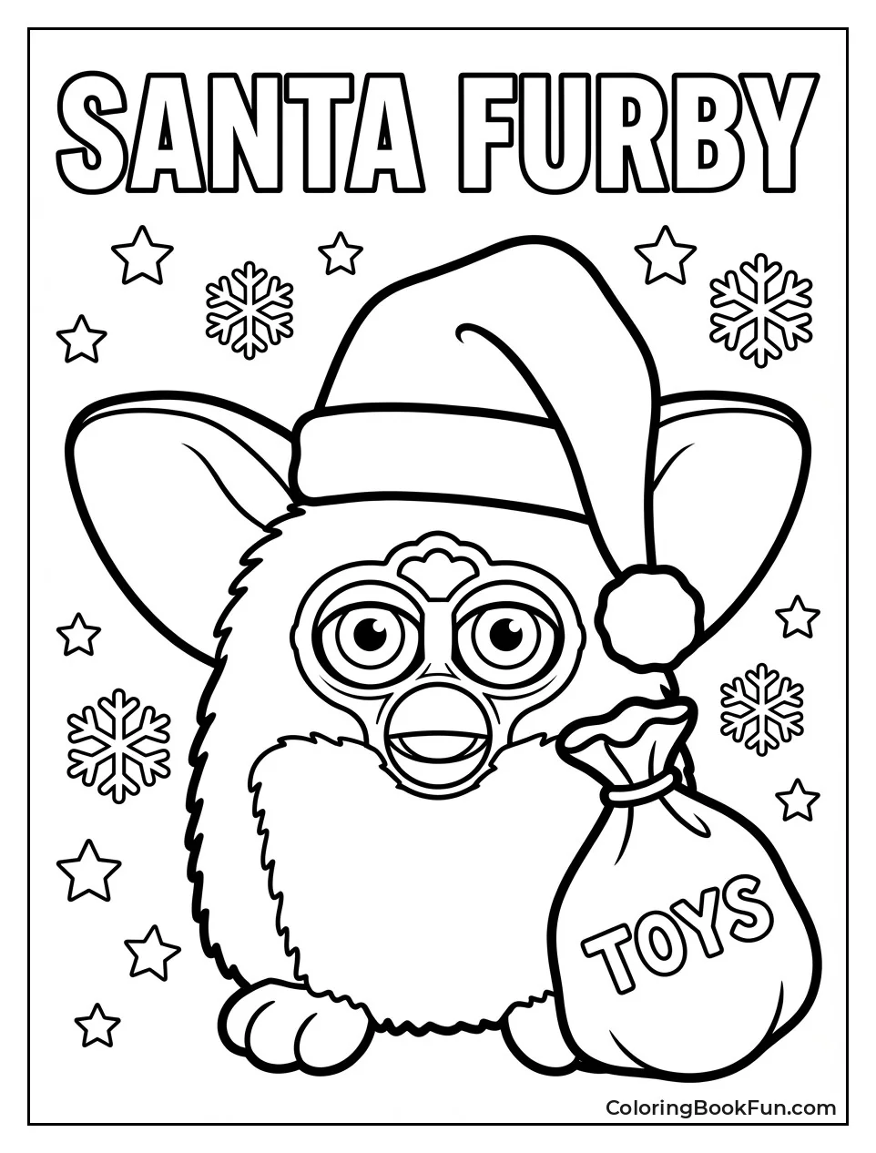 Santa Furby Gift Sack