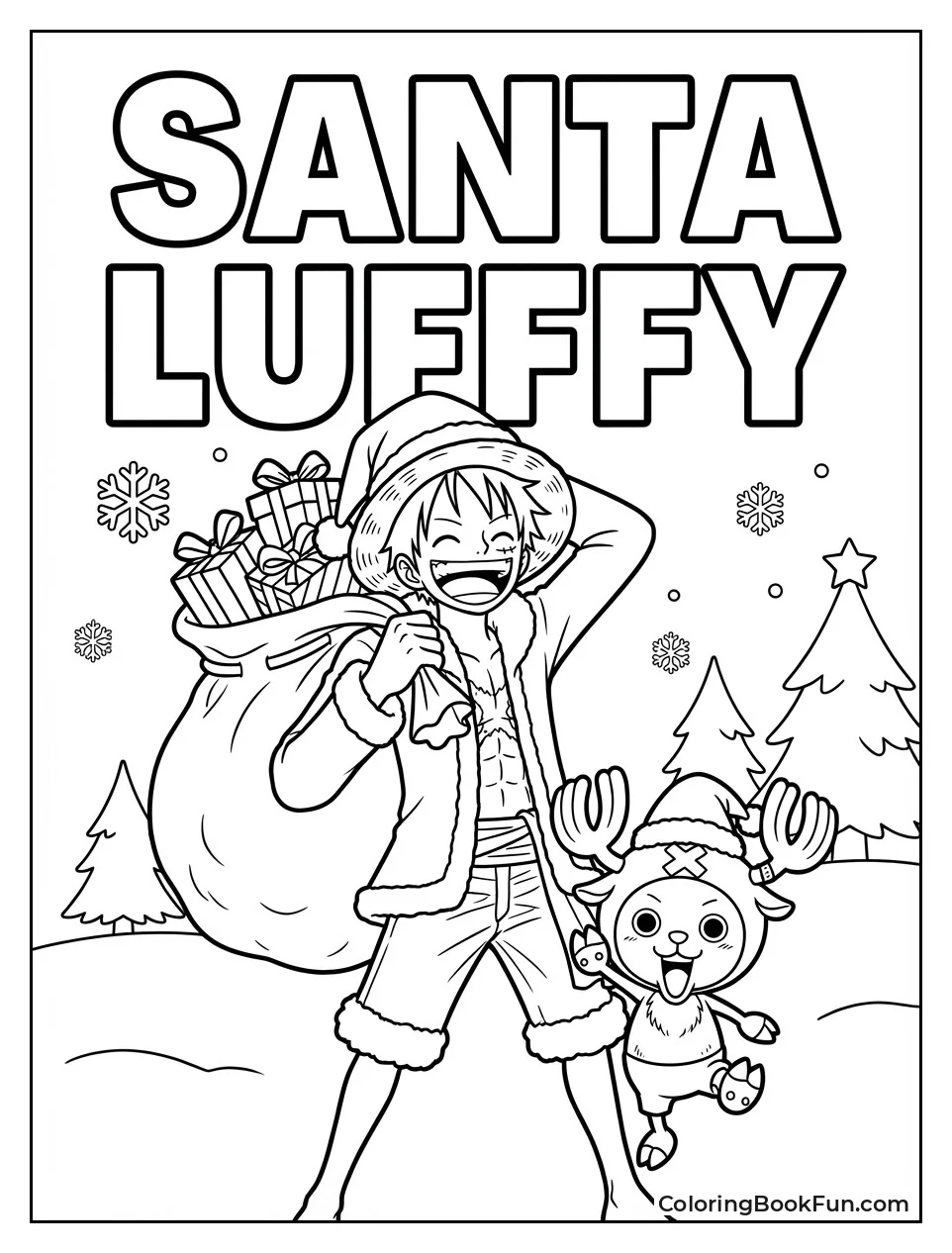 Santa Luffy Carries Gift Sack