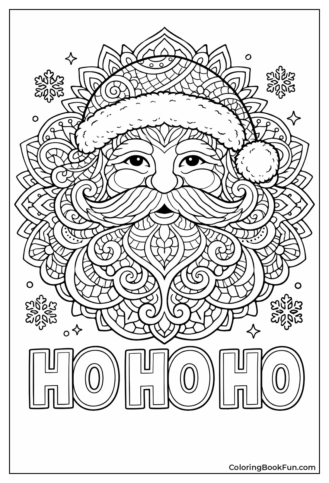 Santa Mandala Design