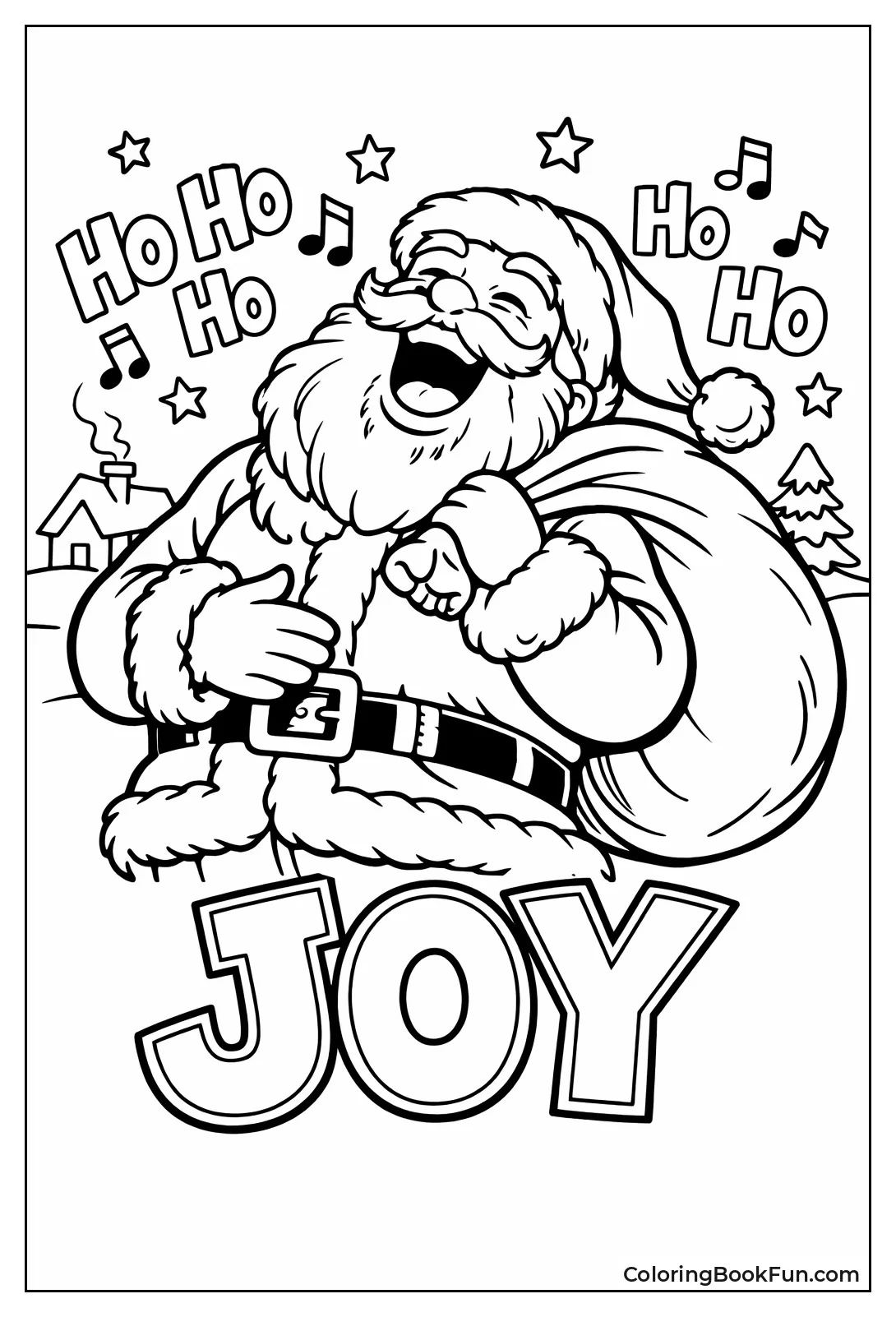 Santa Laughing Ho Ho Ho