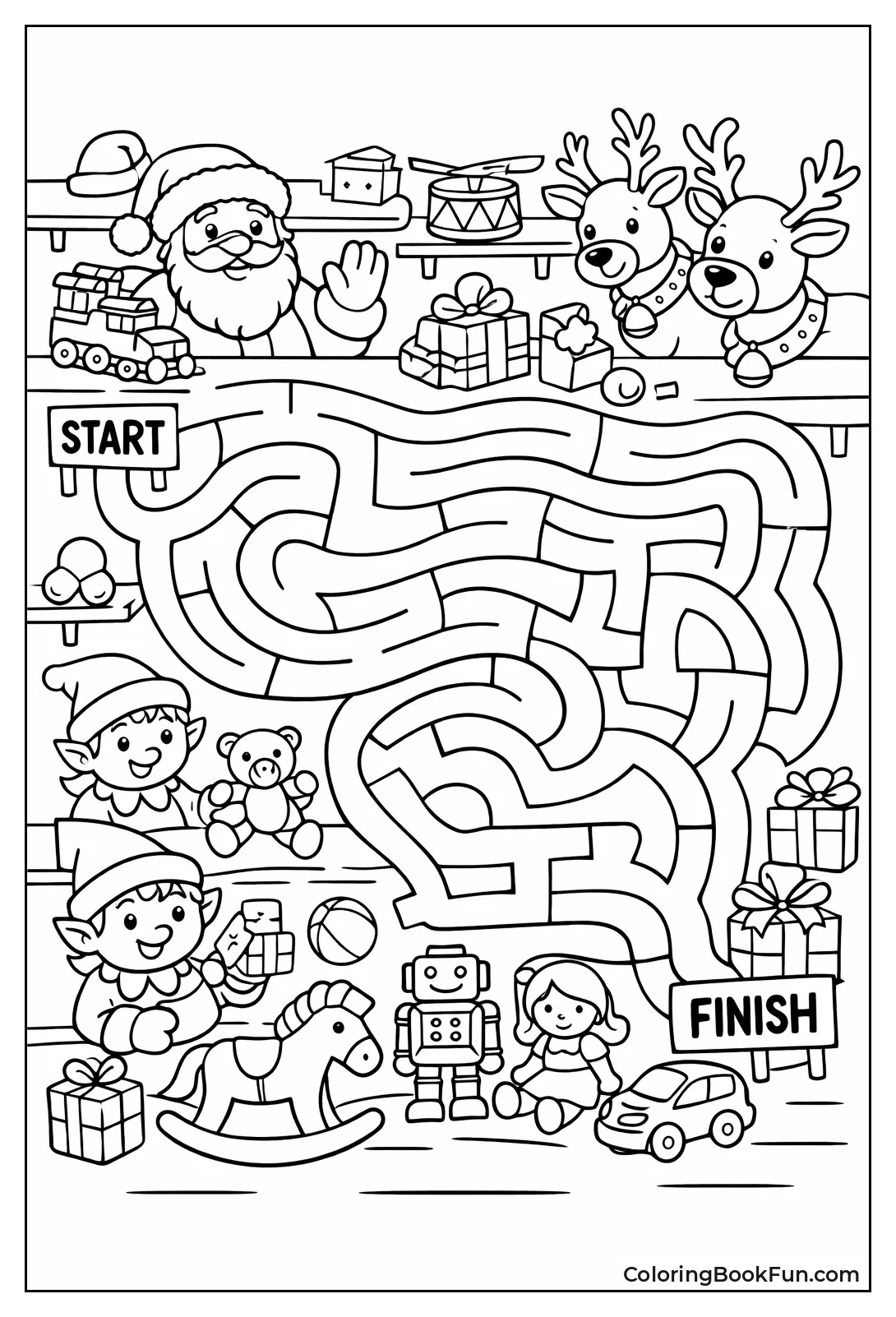 Elves Craft Santa Toys