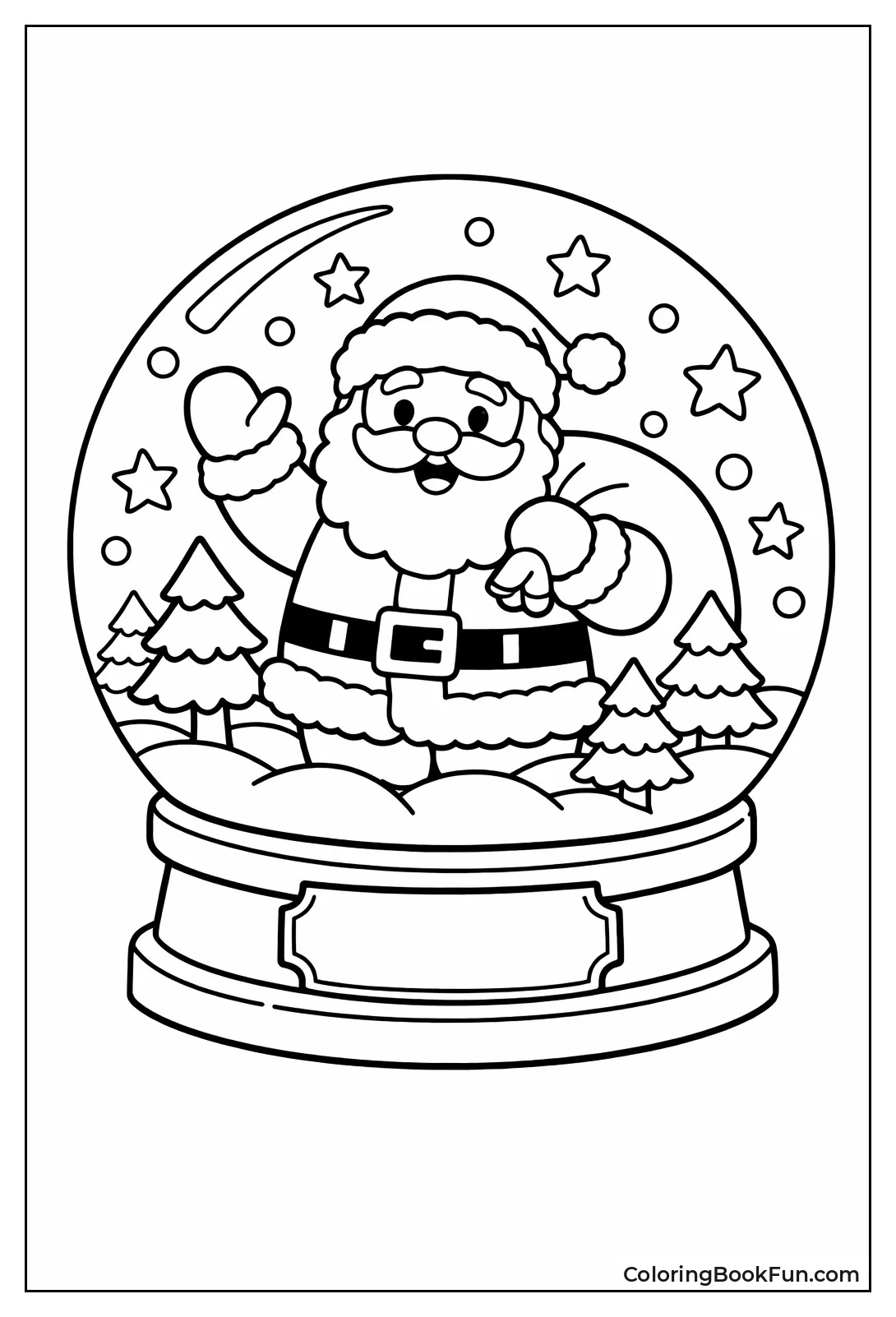 Santa in Snow Globe