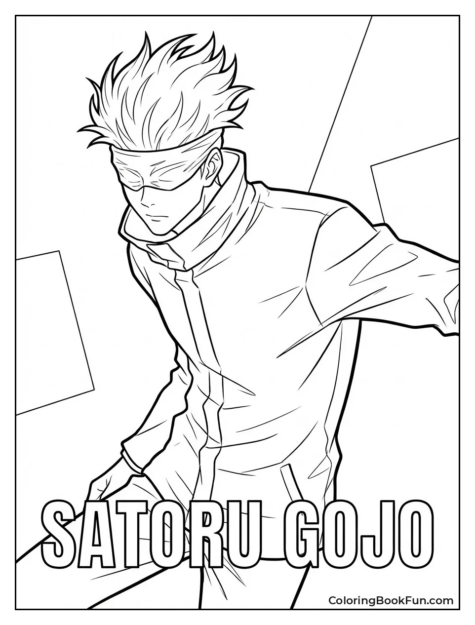 Satoru Gojo Blindfold Sketch