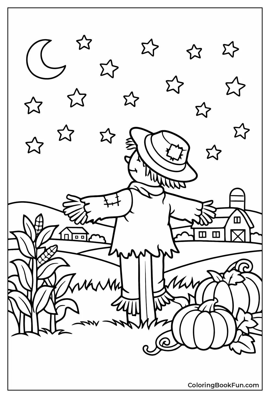 Scarecrow Gazes at Stars
