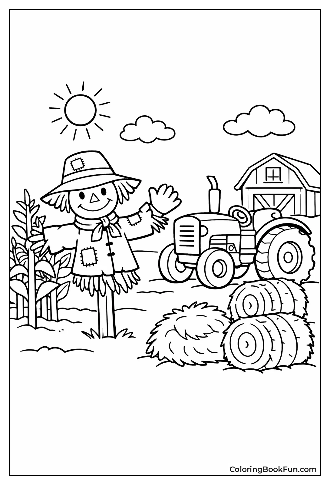 Scarecrow Waves by Tractor