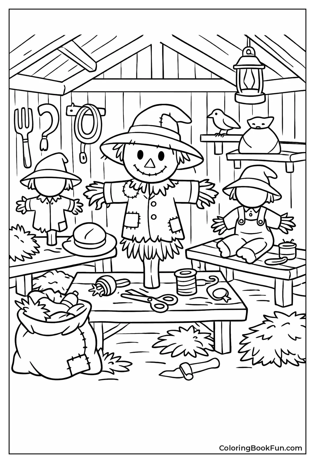 Workshop Builds Scarecrows