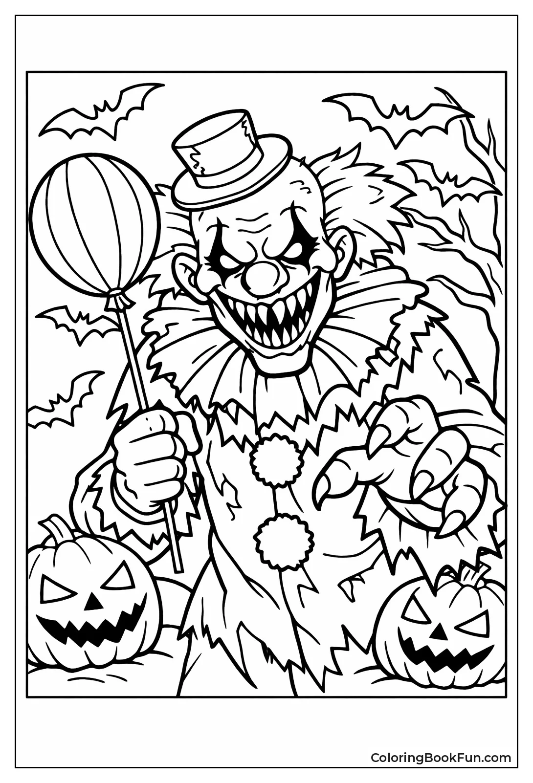 Scary Halloween Clown Makeup