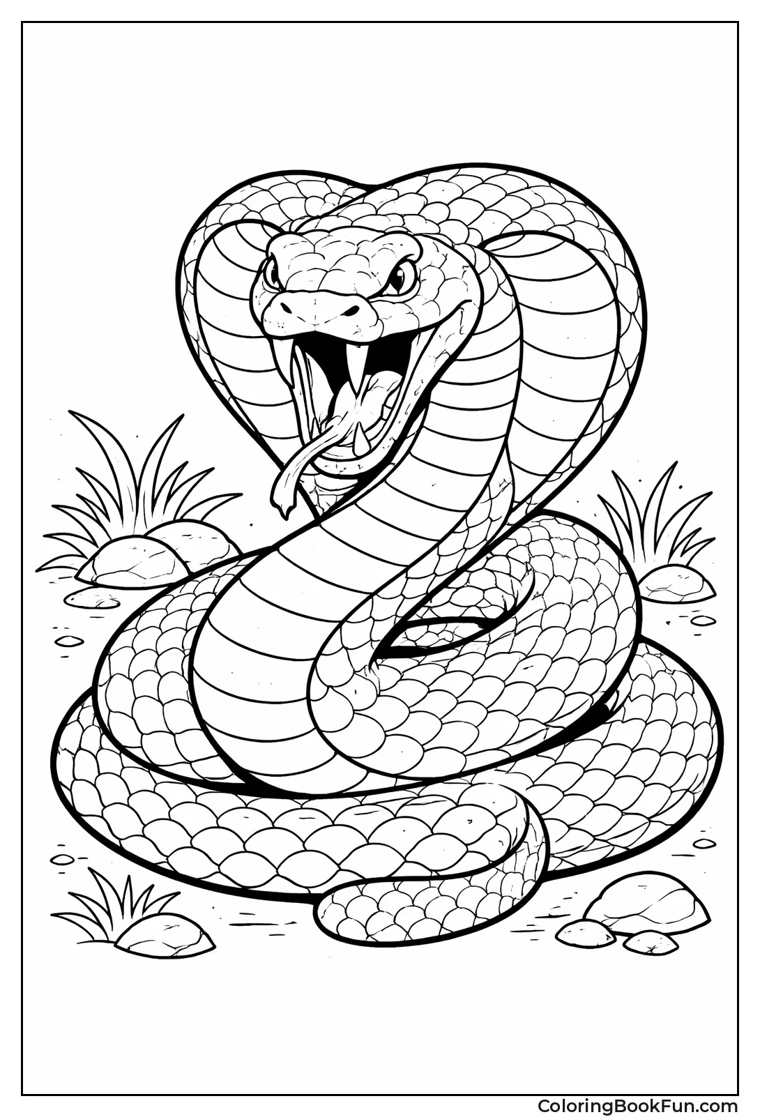 Scary Snake Bares Fangs