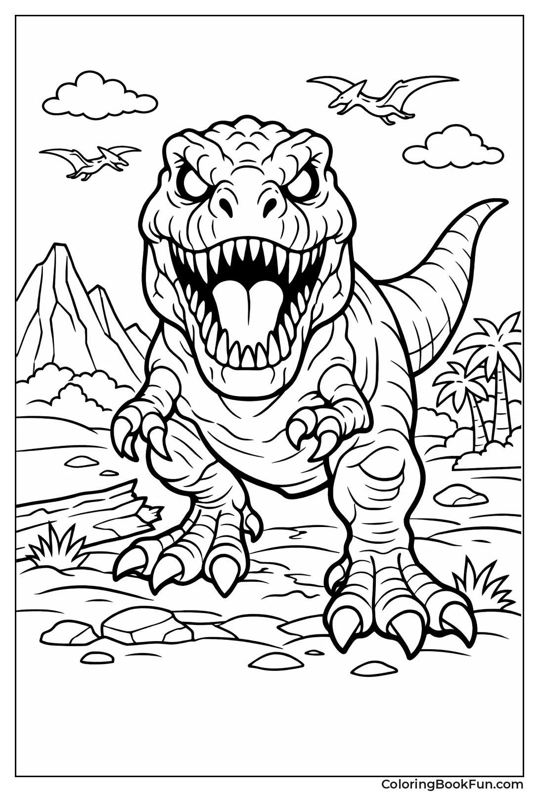 Scary T-Rex with Glow