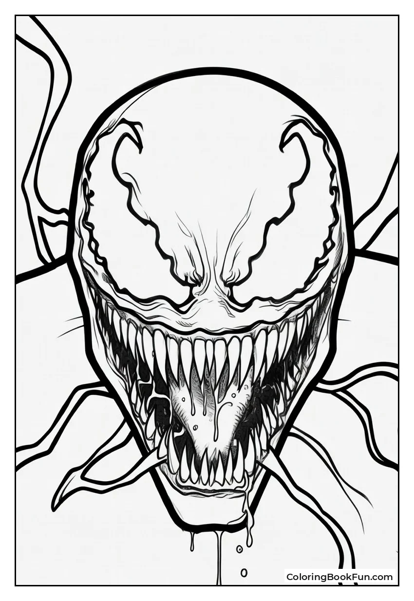 Scary Venom Drips Saliva