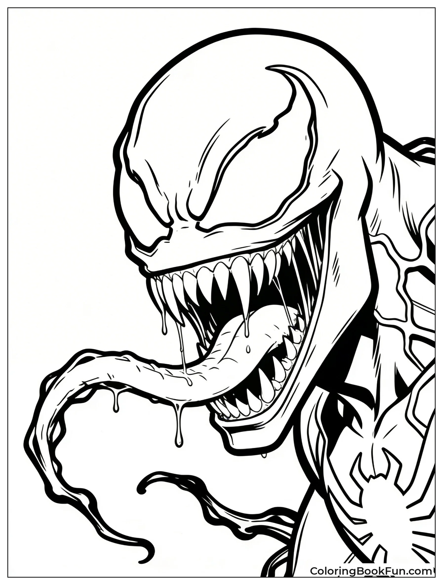 Scary Venom Drips Saliva