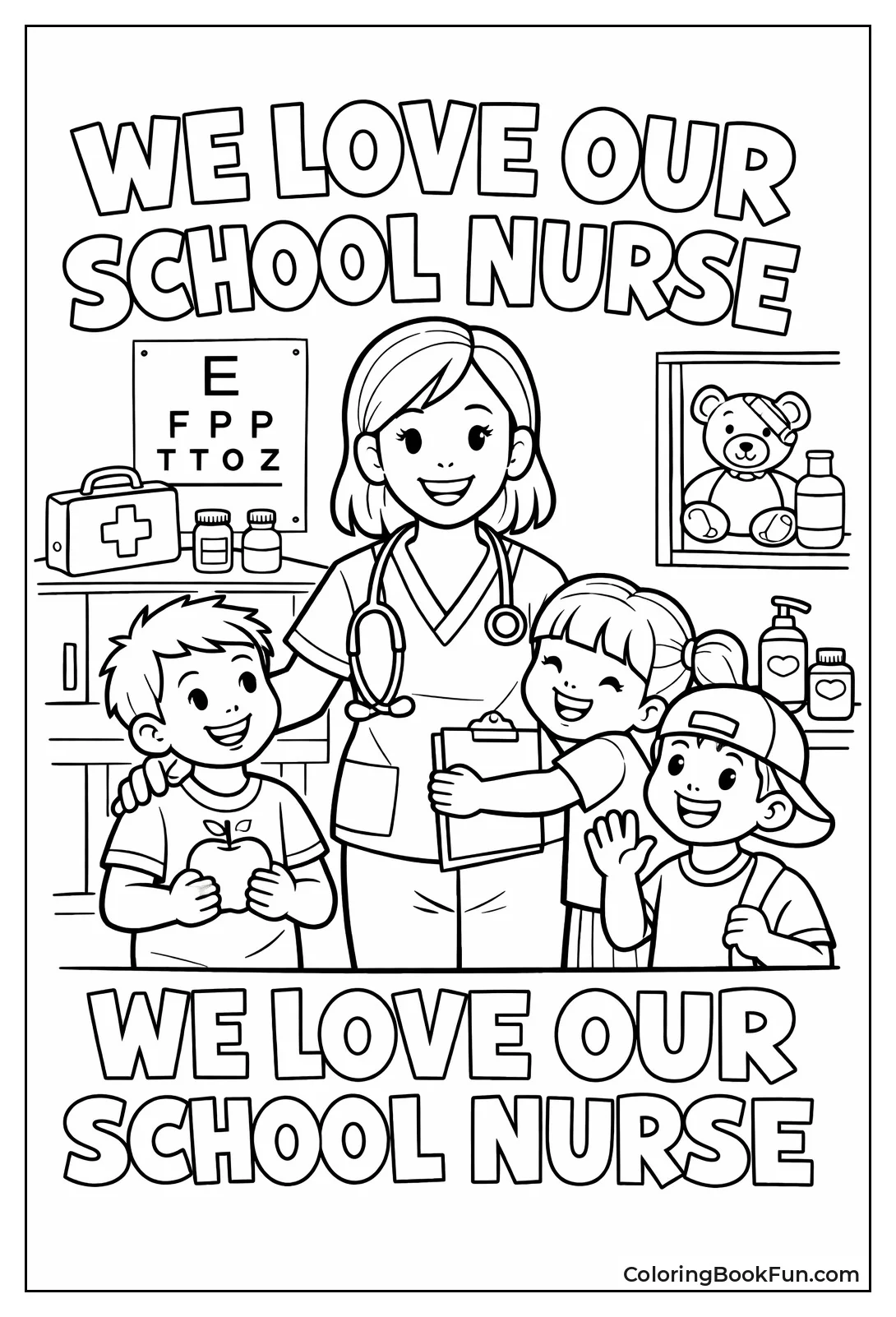 Friendly School Nurse Thanks
