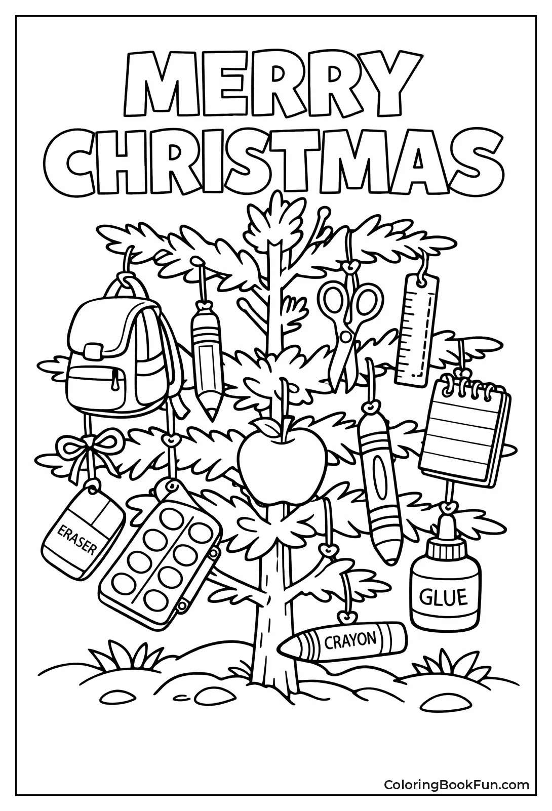 Supplies Hang on Tree