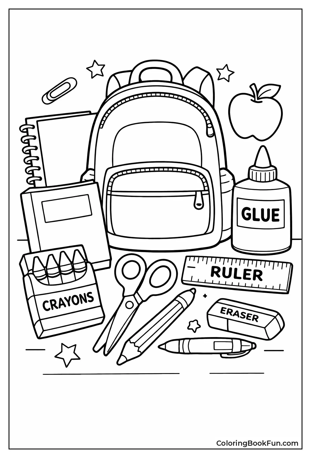 Labeled Scissors and Glue