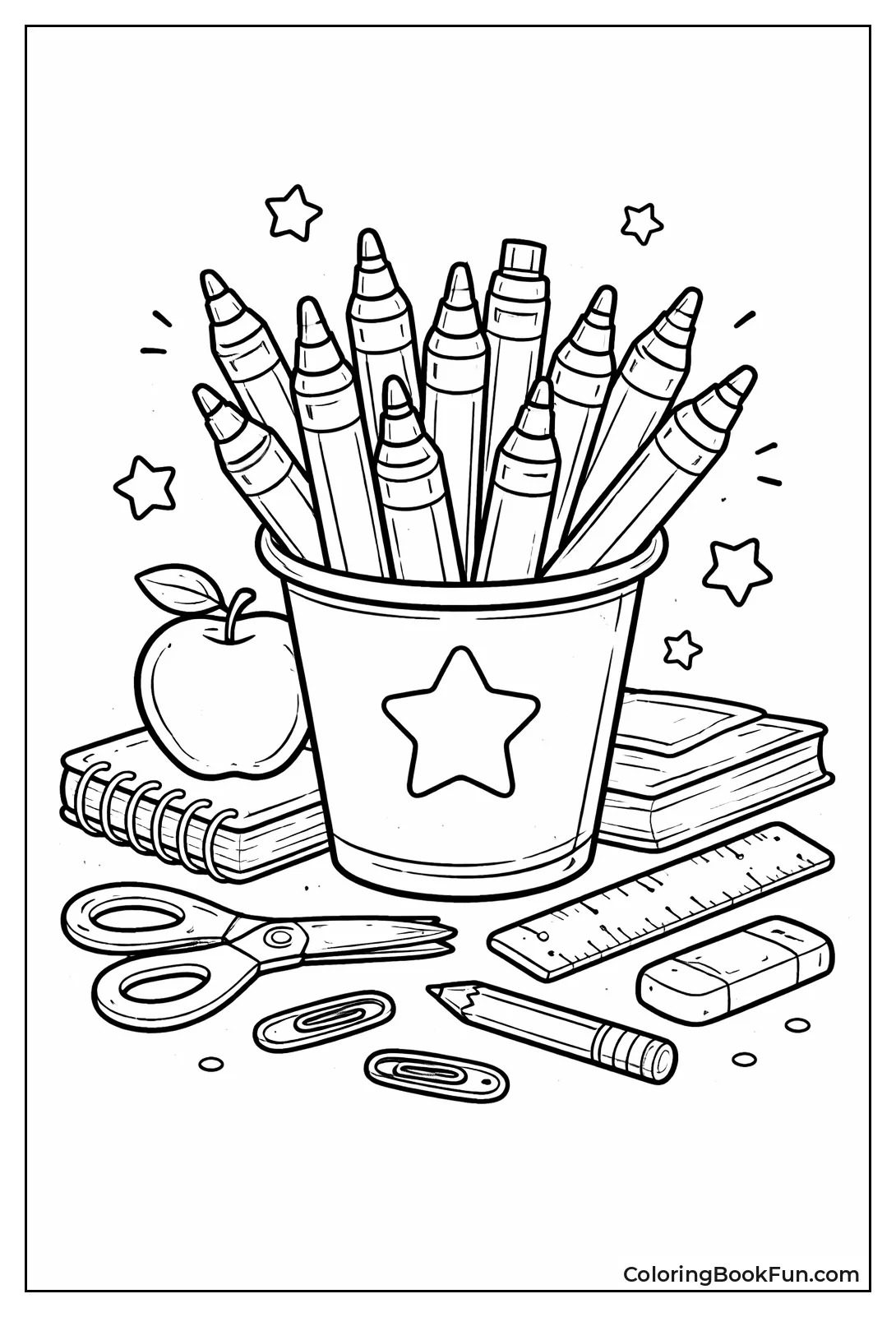 Cup Overflows with Markers