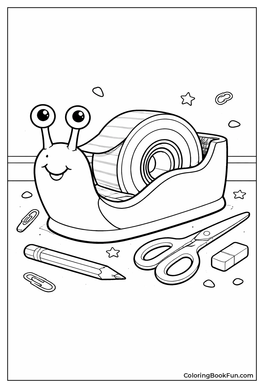 Snail Tape Dispenser Crawls