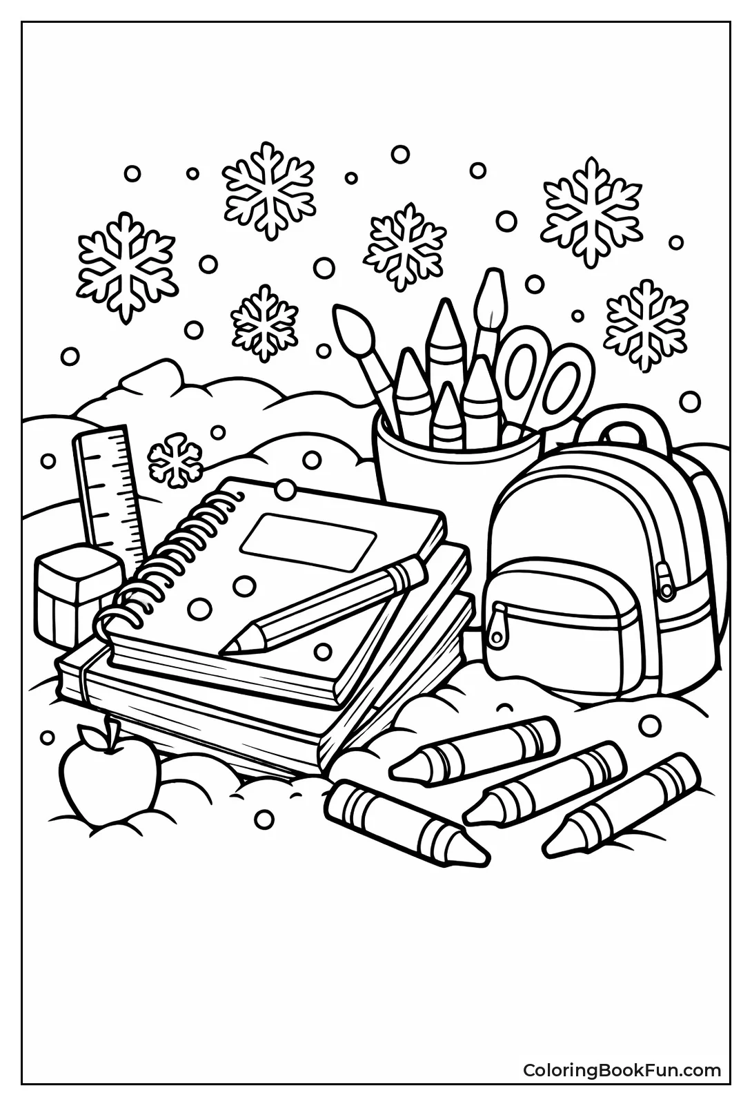 Snow Dusts Winter Supplies