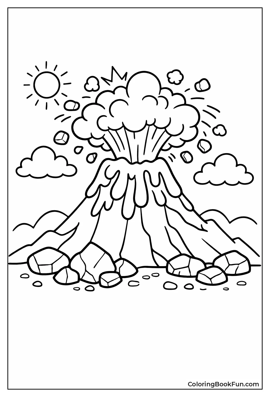 Volcano Spews Lava and Ash