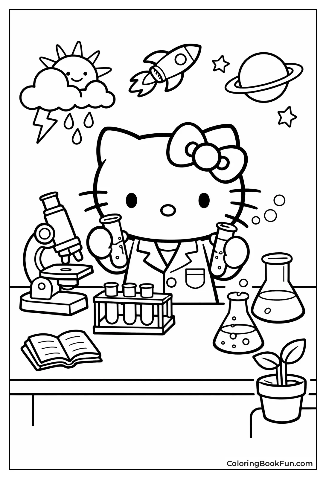 Hello Kitty in Lab Coat