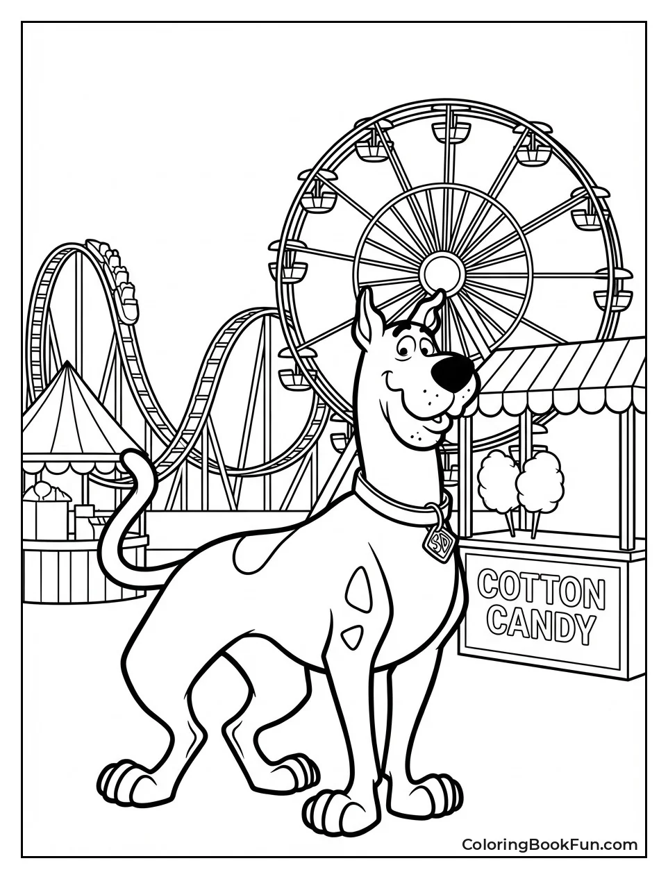 Carnival Ferris Wheel at Night