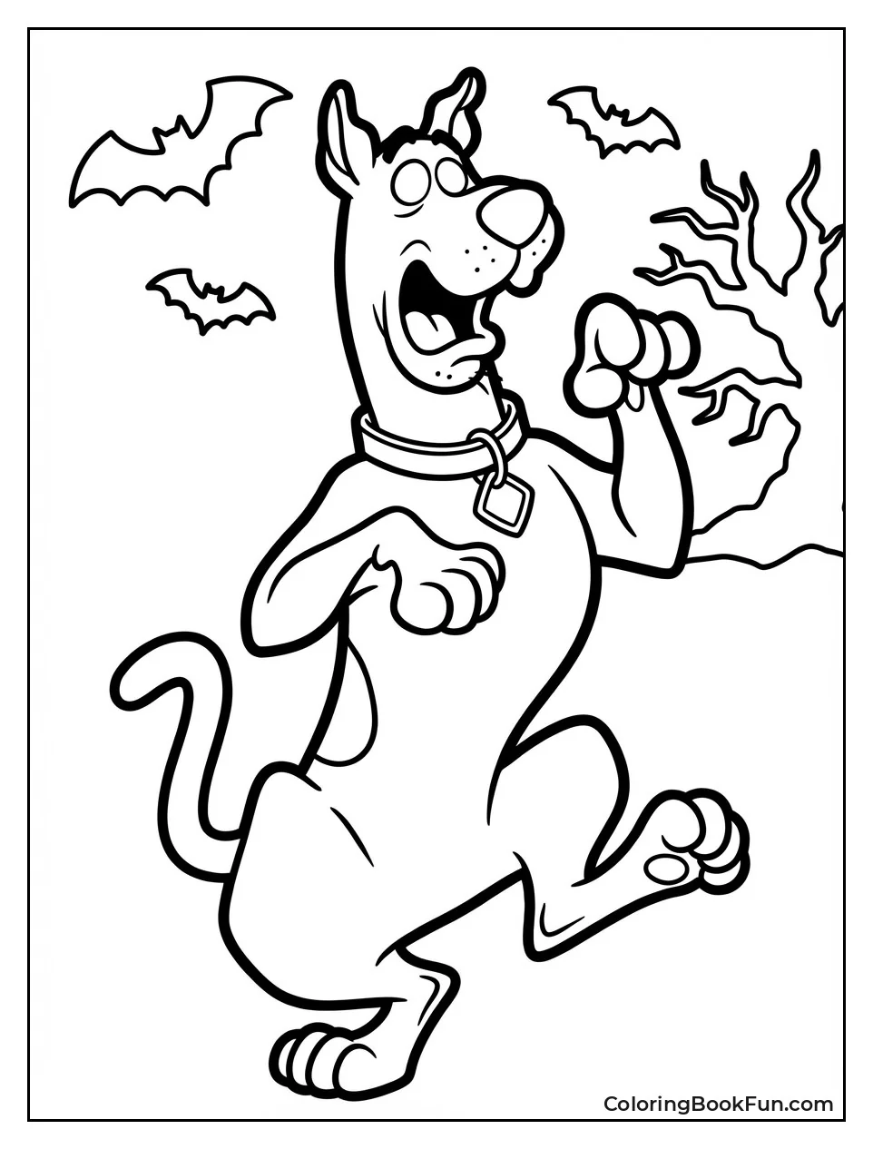 Scooby Stands in Classic Pose