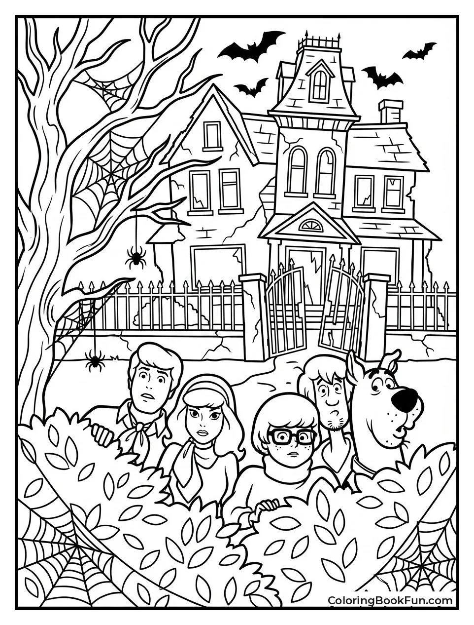 Gang Hides near Spooky Mansion