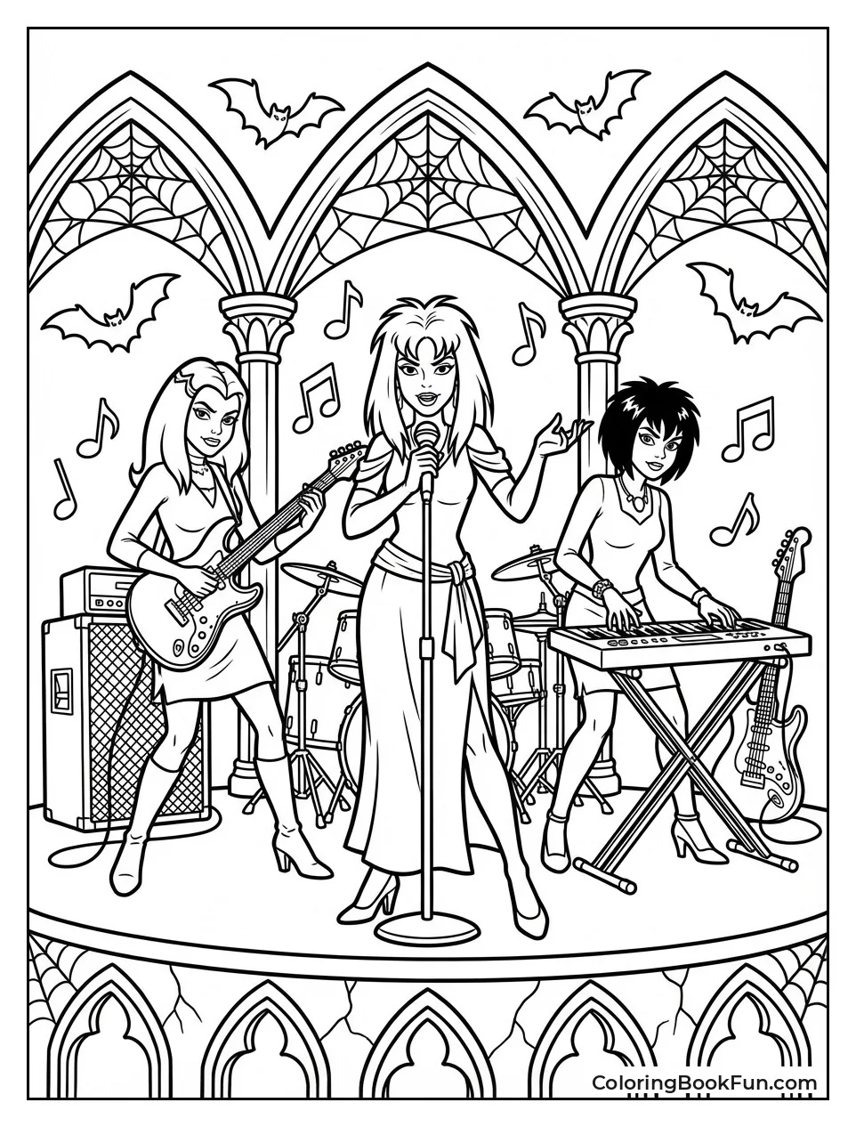 Hex Girls Rock Gothic Stage