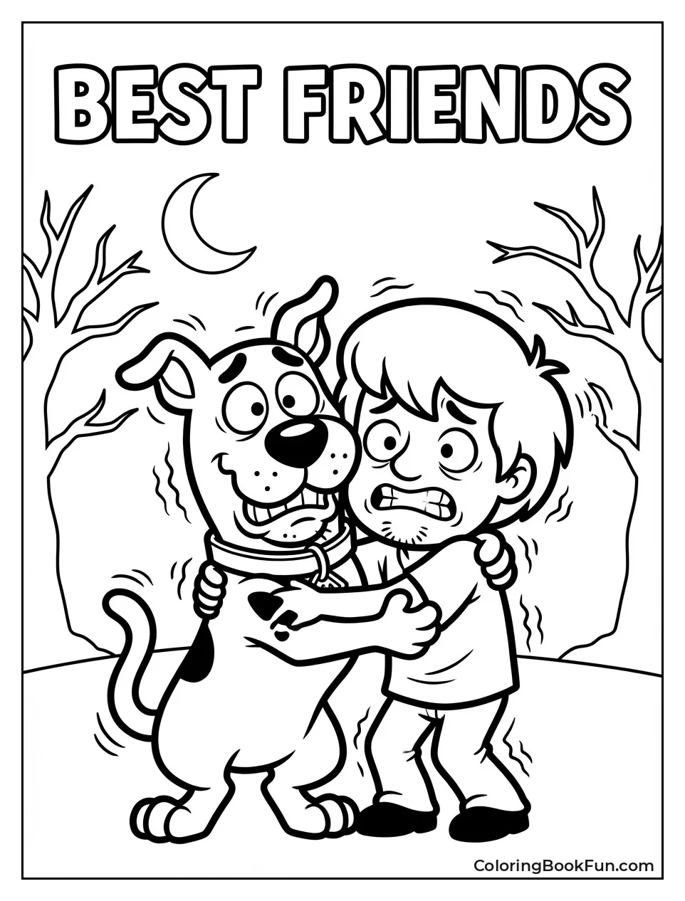 Chibi Scooby Shivers with Shaggy