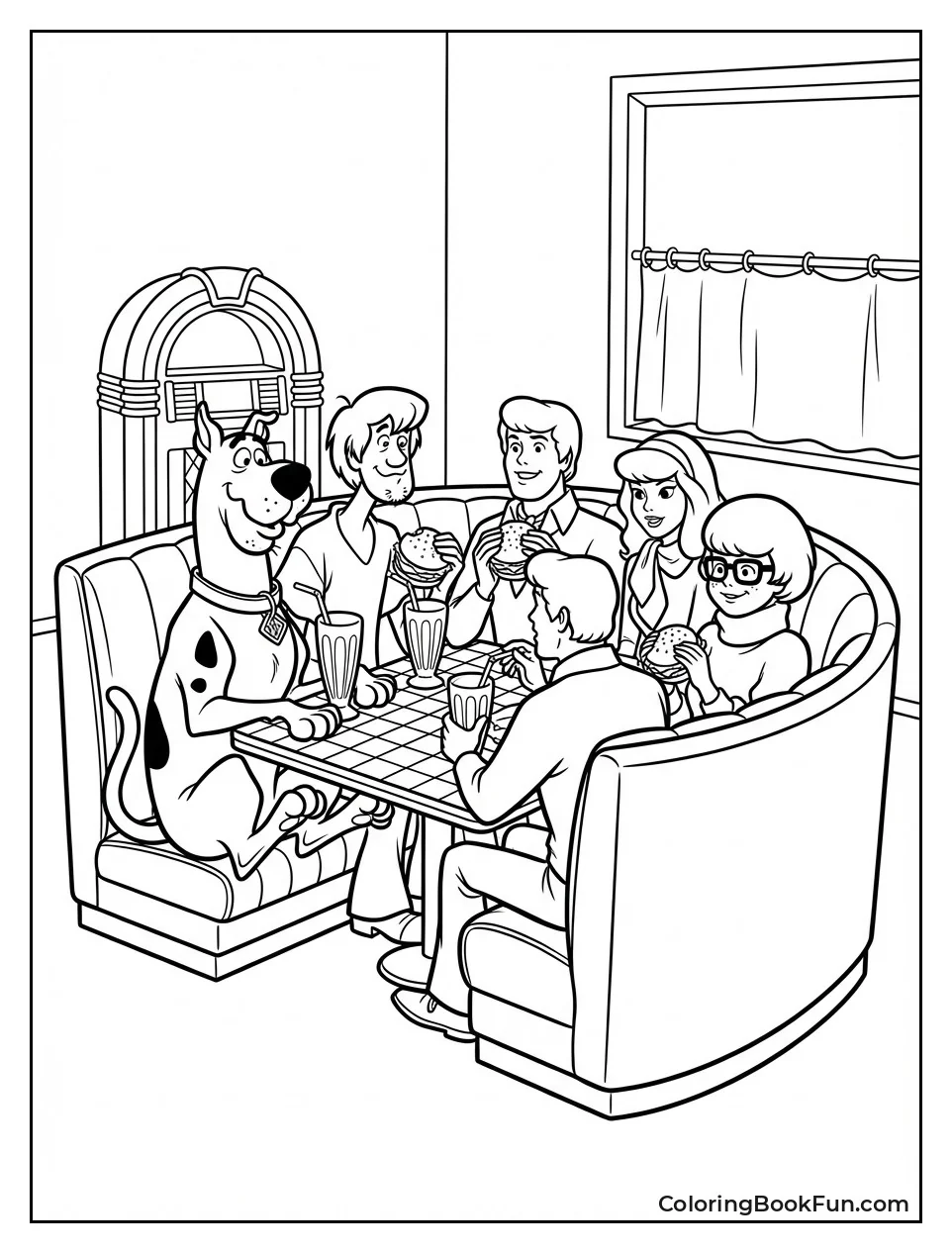 Gang Shares Milkshakes at Malt Shop