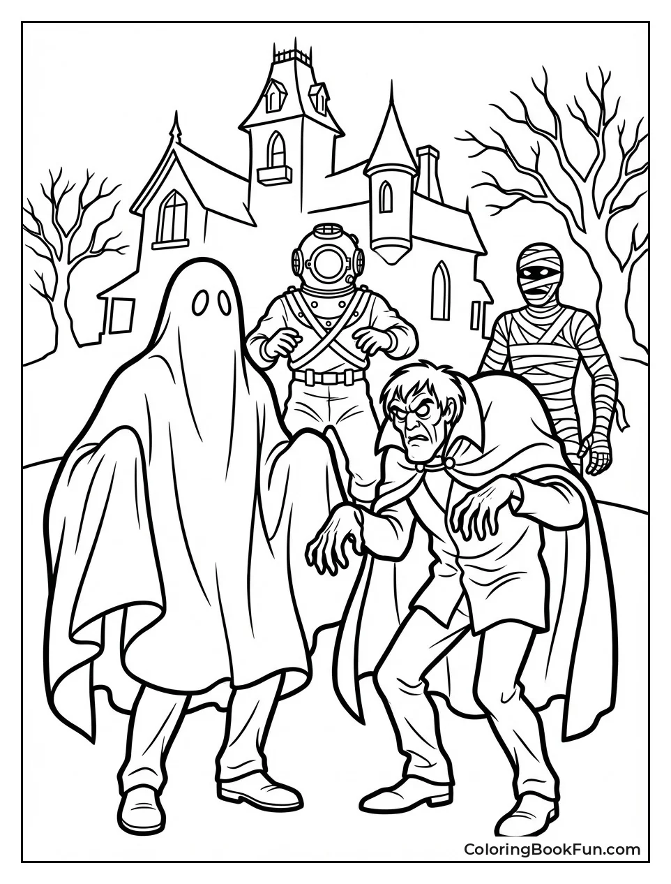 Monsters Haunt Scooby Doo Scenes