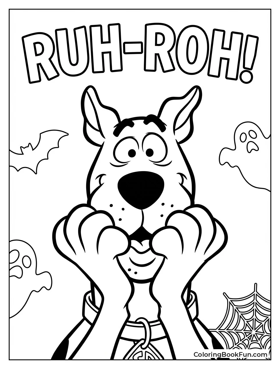 Scooby Looks Surprised with Paws